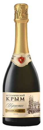 Вино игристое ИСТОРИЧЕСКИЙ КРЫМ белое п/сл.  0,75л 11,5%